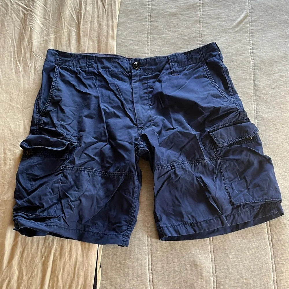 Navy Polo Ralph Lauren Lightweight Cargo Shorts